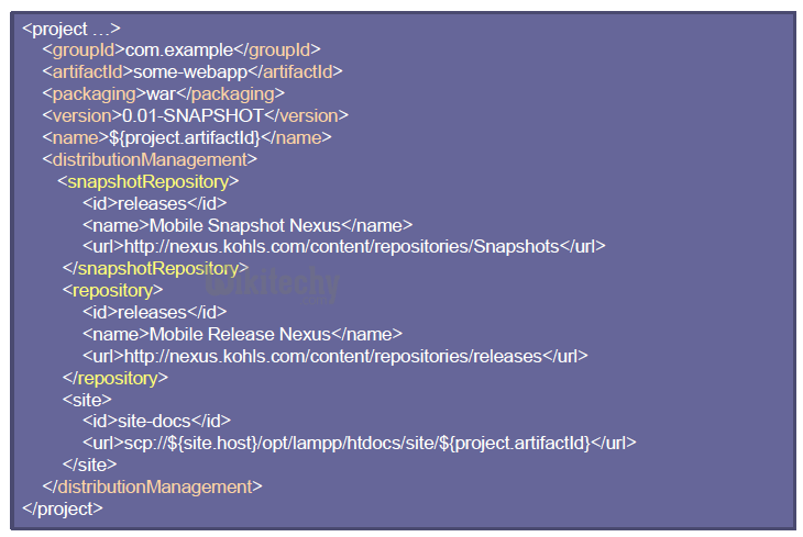 learn maven tutorial - POM Sample attributes - maven example programs